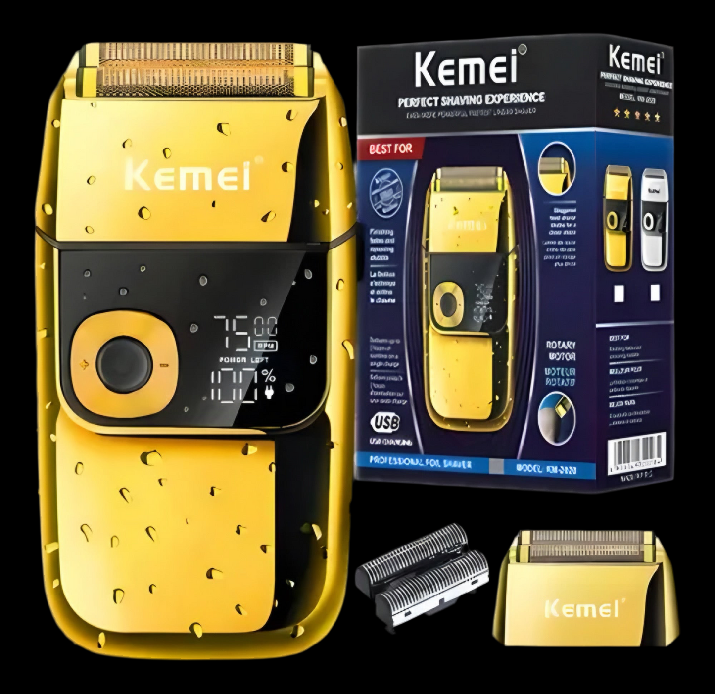 Shaver Kemei Dorada KM-2028