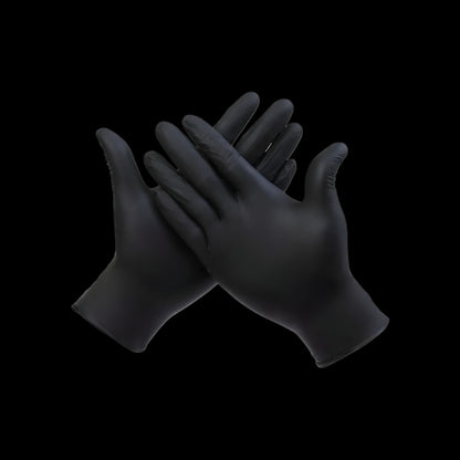 Guantes de Nitrilo Negro Hairstar Talla L